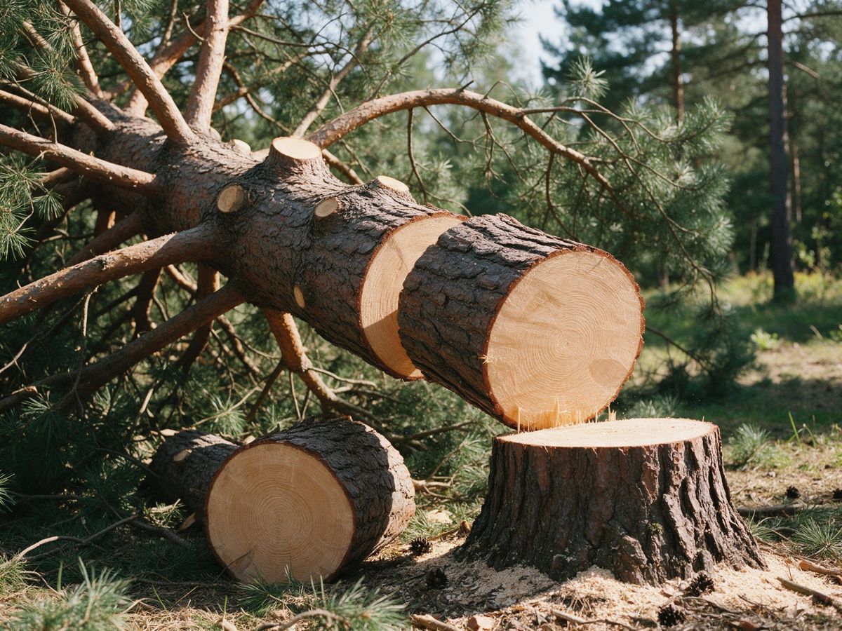 tree removal project in Deatsville, AL